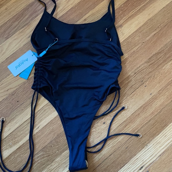Aulala black thing one piece swimsuit - Picture 7 of 8